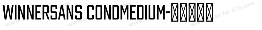 WinnerSans CondMedium字体转换